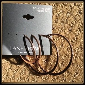 Nickel Free Rose Gold Hoop Earrings